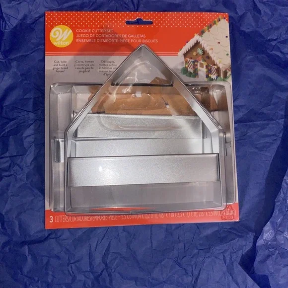 Wilton Gingerbread House Cookie Cutter Set‎ 3ps Set Christmas 6