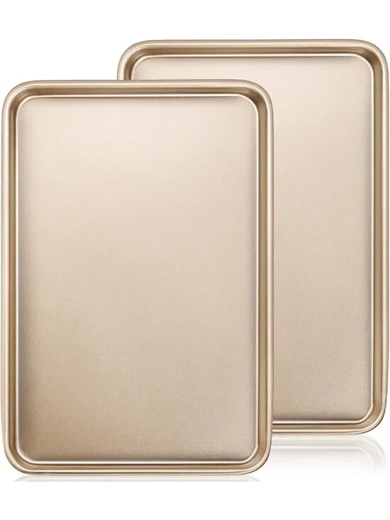 Nonstick Baking Sheet Pan Set of 2 | Heavy Duty Cookie Sheets, Easy Clean 15x10