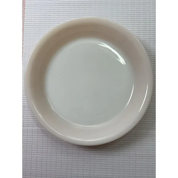 Vtg Fire King 460 Pie Plate Peach Luster 9