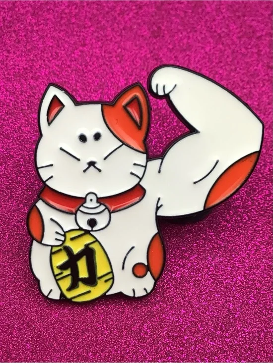 Maneki-Neko Enamel Pin