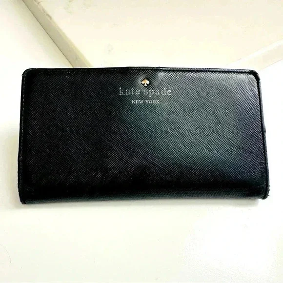Kate Spade New York Staci Large Slim Bifold Saffiano Leather Wallet