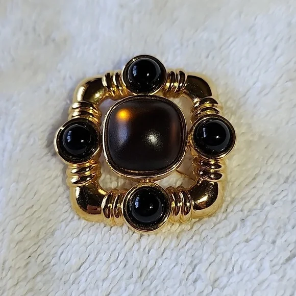 Vintage Monet.  Broach and Clip Earings as a set