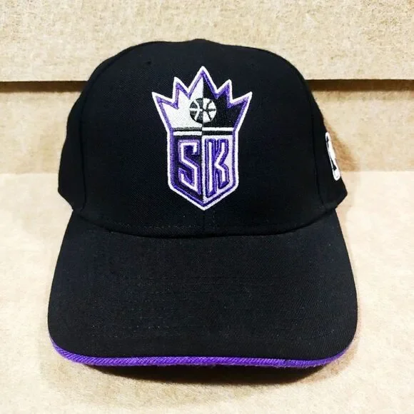 Adidas Sacramento Kings Big Kids Structured Curved Bill Hat #U