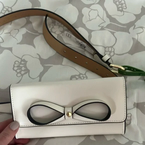 Kate spade bow belt waist pouch bag NWT size S/M