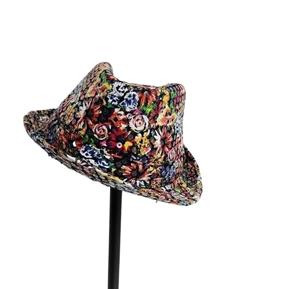 DISNEY KIDS CLEAR SEQUINS FABRIC FEDORA HAT