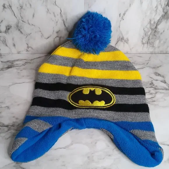 Batman Sweater Hat Beanie pompom top Stripes‎ 2T-5T