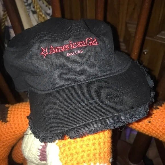 American Girl Dallas Embroidered black cap‎ hat