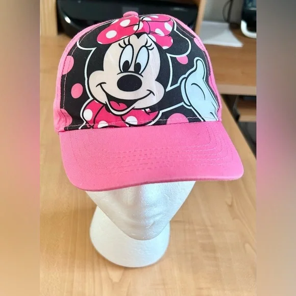 Disney Minnie mouse baseball hat cap adjustable back