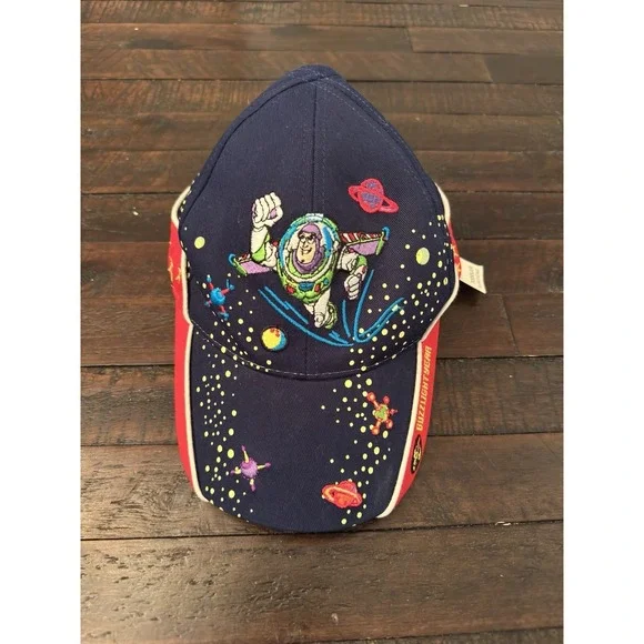 BUZZ LIGHTYEAR TOY STORY GLOW-IN-THE-DARK TODDLER ADJUSTABLE BASEBALL HAT