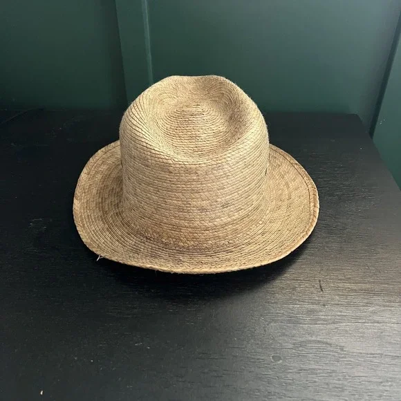 Vintage‎ Kids Straw Hat – Natural Woven Sun Hat Cowboy Style Western Summer