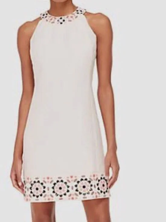 Kate Spade Mosaic Embroidered Dress Pink