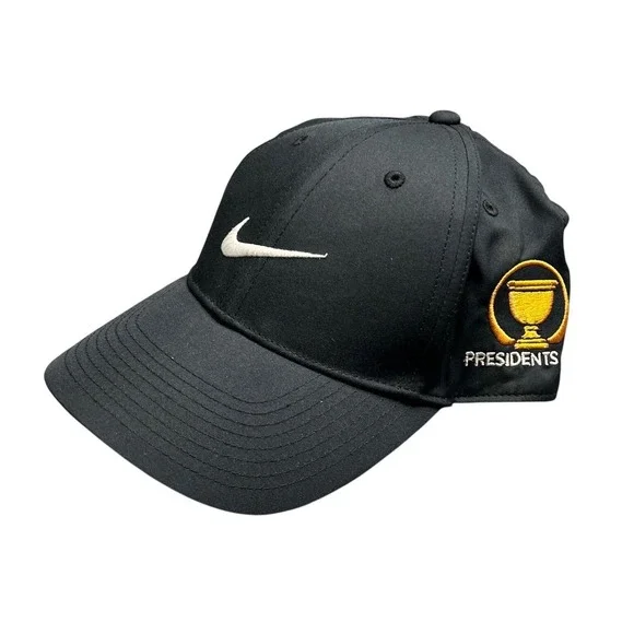 Nike Junior Big Kids' Dri-FIT‎ PC Quail Hollow Adjustable Golf Hat Black DN1973