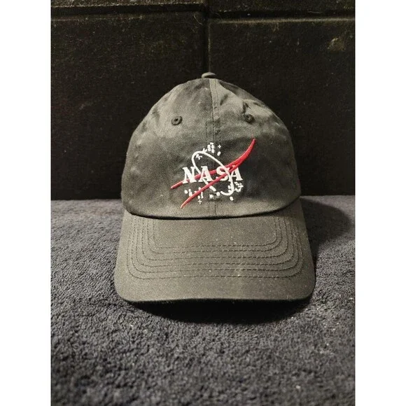NASA Black Vector Youth Astronaut Gear StrapBack Cap