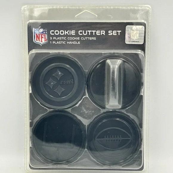 NFL Pittsburgh Steelers Cookie‎ Cutter Set 4pc NEW SEALED