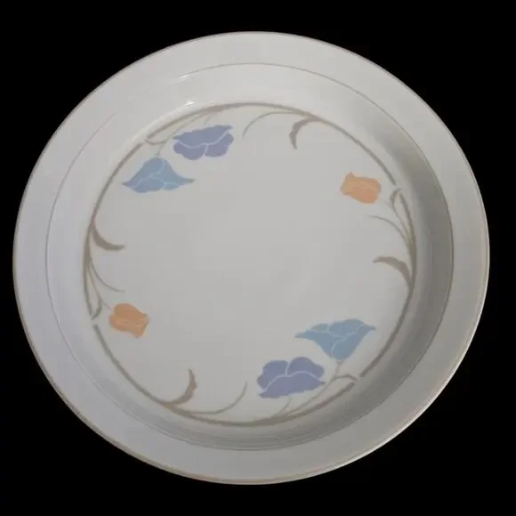 Dansk Tivoli Dansk France Floral Stoneware Quiche Pie Dish Baking Pan