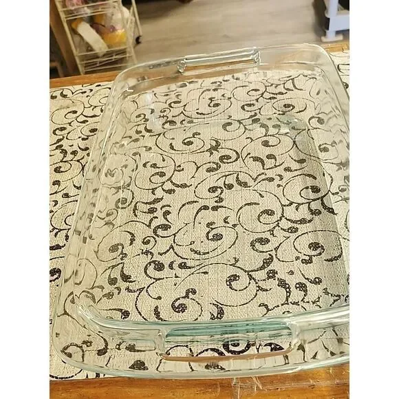 Pyrex Clear Glass Rectangular Baking Dish with Handles