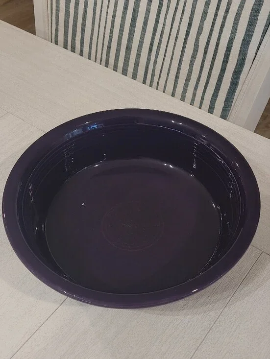 Fiesta Deep Plum Glazed Ceramic Bowl - 10 Inch