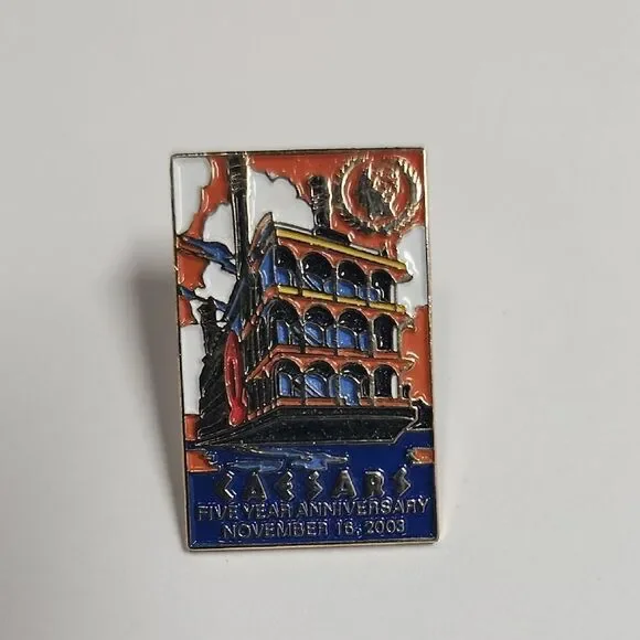 Vintage 2003 Caesars Southern Indiana Casino Five Year Anniversary Lapel Pin