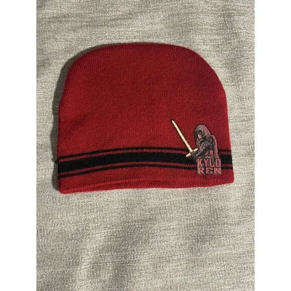 Star Wars Beanie Hat Youth Red Kyle Ren