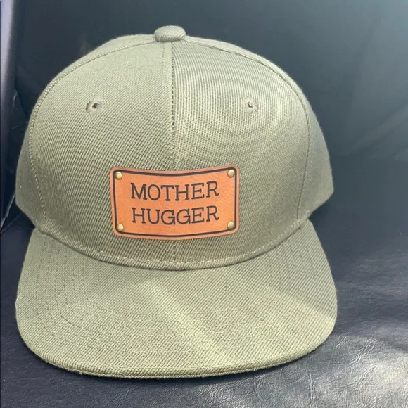 Mother Hugger Kids SnapBack hat in Green