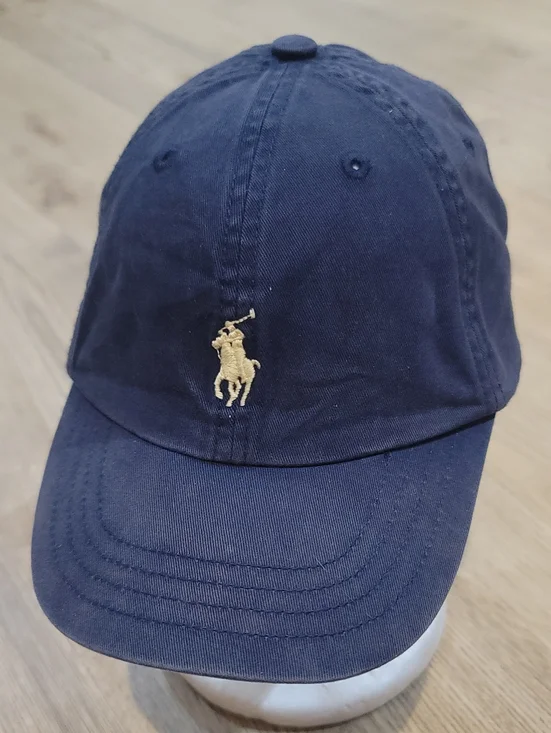 Polo by Ralph Lauren Navy Baseball Cap with Gold Pony Kids 4-7