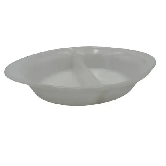 Vintage Pyrex Milk Glass Divided Dish - 1.5 Quart