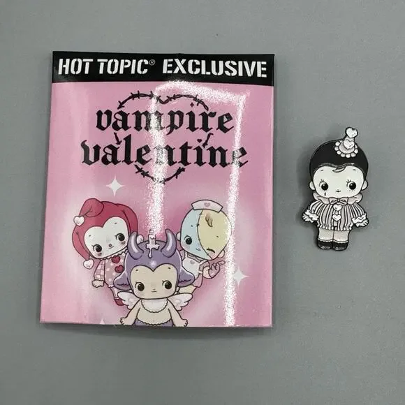 Vampire Valentine Series 2 Blind Enamel Pin PETIT PIERROT MIME New OpenBox