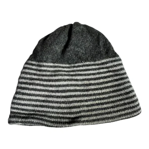 Portolano Kids Cashmere Stripe Hat 3-9 Years