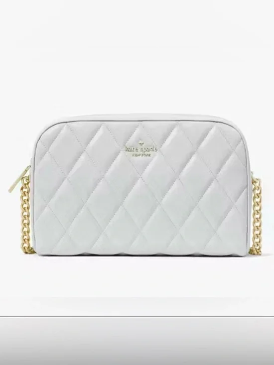 NWT Kate Spade Carey Chain Camera Bag in Stone Path Gray
