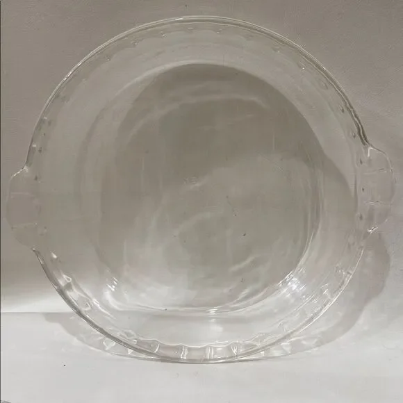 PYREX USA 229 Clear Glass Baking Dish 9 1/2 In 24 Cm 10 Ovenware Handles Fluted
