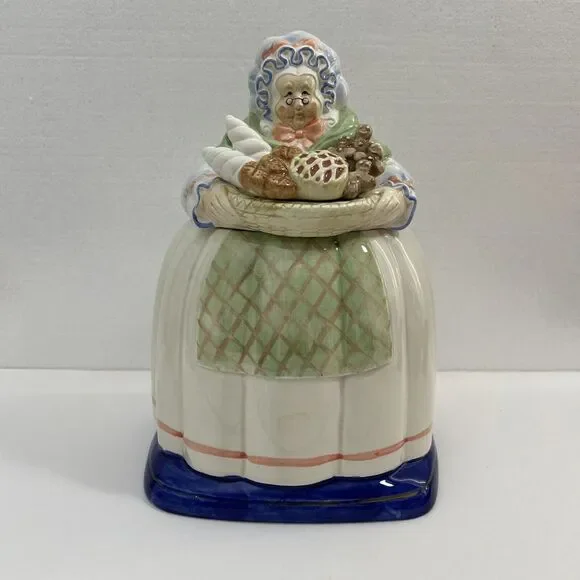 Vintage‎ Fitz & Floyd Ceramic Grandma Granny Baker Cookie Jar 11