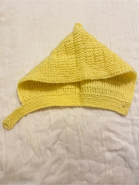 Vintage Knit Baby Hood