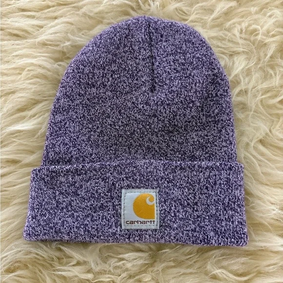 Carhartt Kids Heathered Purple Beanie