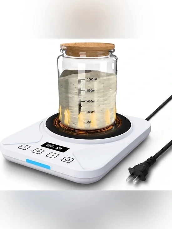 Sourdough Starter Warmer Mat - 24H Timer - Precise 1°F Thermostat Control
