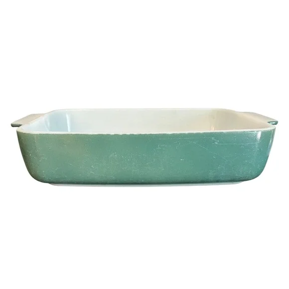 Vintage PYREX | 1953 Promo HEINZ | 507B | Seafoam Green Casserole Dish | 9x7