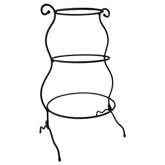 Longaberger Foundry MIXING BOWL STAND 3 Tier Black Wrought Iron