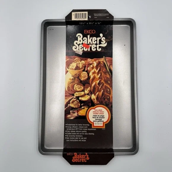 Vintage‎ EKCO Baker's Secret Brownie Biscuit Pan 10x7 NOS Nonstick