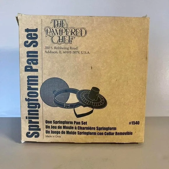 VTG‎ The Pampered Chef Springform Pan Set (#1540) NIB