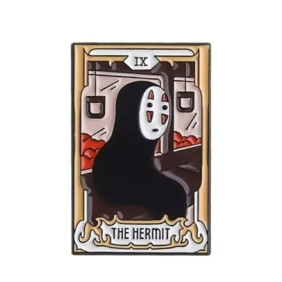 3/20 Spirited Away The Hermit Tarot Card Enamel Pin