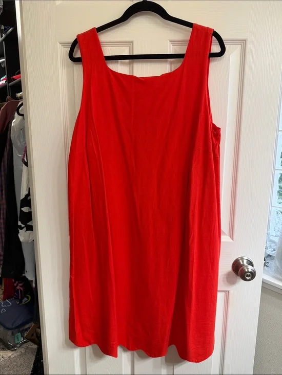 kate spade Bright Red Sleeveless Midi Dress
