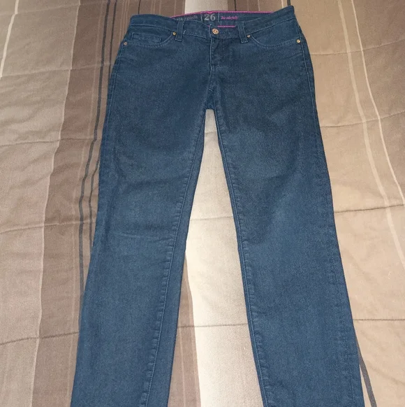 Kate Spade‎ Live Colorfully Dark Blue Straight Leg Jeans 26