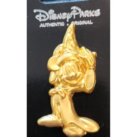 Disney Pin Fantasia Sorcerer's Apprentice Hat‎ Golden Mickey 00001