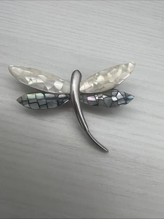 Vintage Silver Leaf Brooch Pin