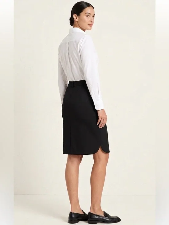 Kate Spade Tailored Black Sophisticated‎ Business Structured Work Pencil Skirt