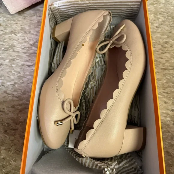 Kate Spade Nude Brown Yasmin Heels