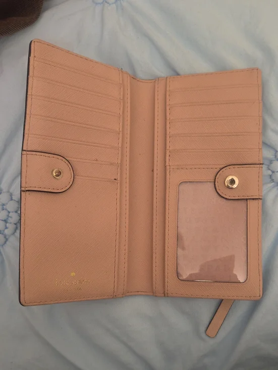 Kate Spade Women's Pink Zip Wallet Clutch
