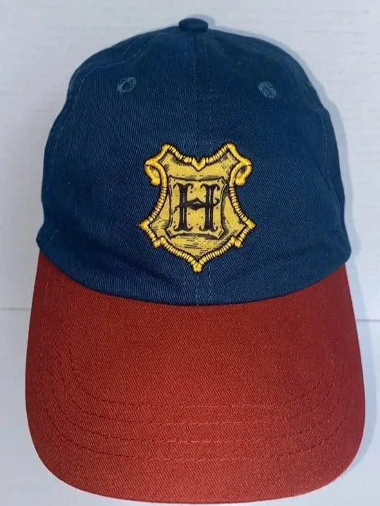 Harry Potter Hogwarts Crest Baseball Hat Cap Strap-back Blue
