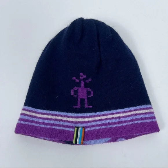 Smartwool Kids Wool Reversible Logo Beanie/ Toque One Size; Outdoor, Skiing