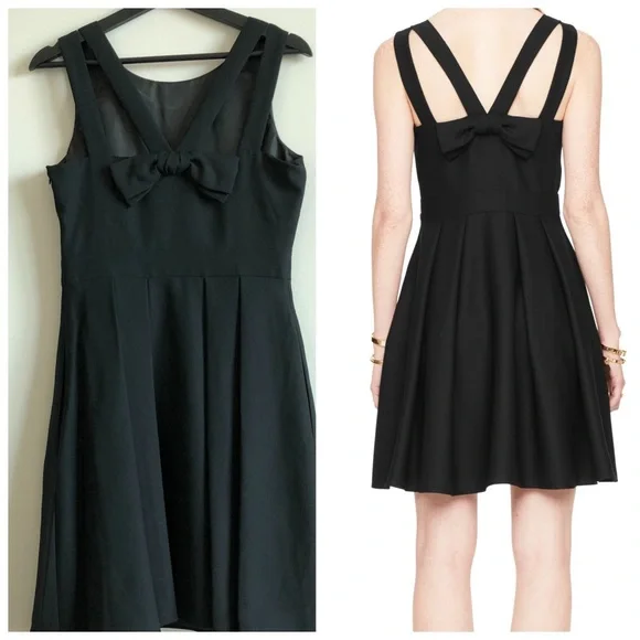 Kate Spade Crepe Bow Back Dress