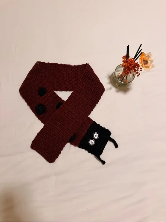 Handmade Cozy Crochet Lazy Bug Scarf - Open for Commission